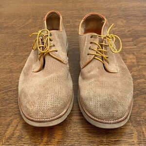 JOHNSTON MURPHY SHEEPSKIN BROWN MENS OFFICE DRESS LACE UP SHOES